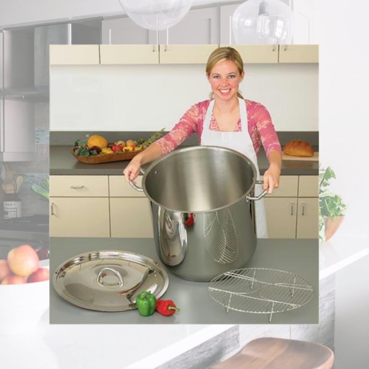 Picture of Precise Heat 65qt 9Element Surgical Stainless Steel Stock Pot
