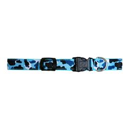 Camocollar M-b Led Camouflage Pet Collar, Blue - Medium