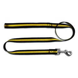Rubleashy Dog Tracking Leash - Black & Yellow