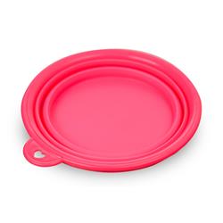 Bowl P 1.9 X 5 In. Bpa Free Dog Collapsible Bowl - Pink
