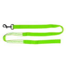 Refleash-g 47 In. Led Reflective Pet Leash With 2 Night Reflective Stripes - Green
