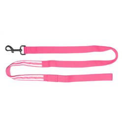 Refleash-p 47 In. Led Reflective Pet Leash With 2 Night Reflective Stripes - Pink