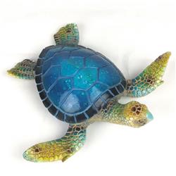 Gi718w312 6.25 In. Blue Sea Turtle Figurine
