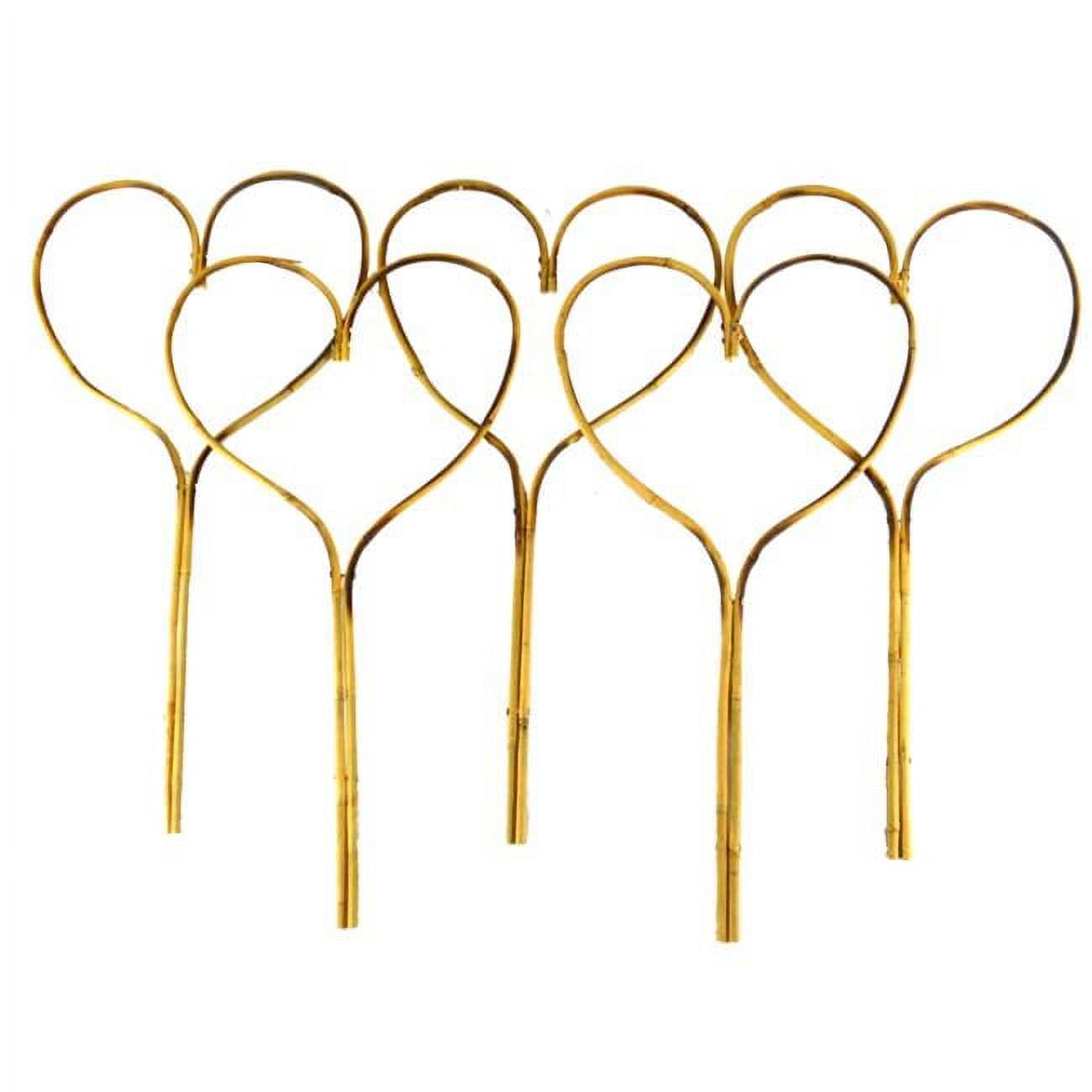 Bh117es5 24 In. Bamboo Heart Stake - Pack Of 5
