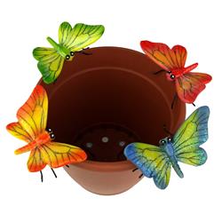 Ls11174bf Butterfly Flower Pot Sitter Hanger - 4 Piece