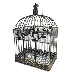 Gi1117lbn 17 In. Large Bronze Decorative Bird Cage