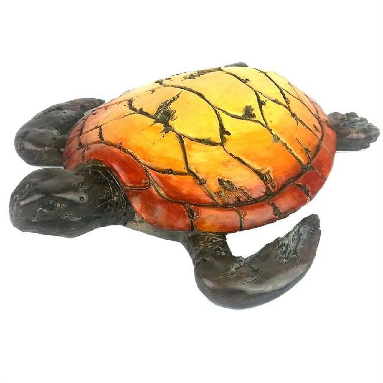 Gi219w323 11 In. Driftwood Sea Turtle Figurine