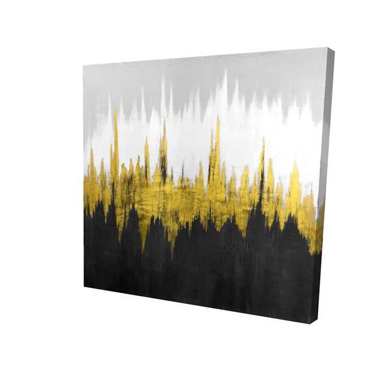 UPC 699767000004 product image for 2080-0808-AB103-1 8 x 8 in. Golden Zigzag-Print on Canvas | upcitemdb.com