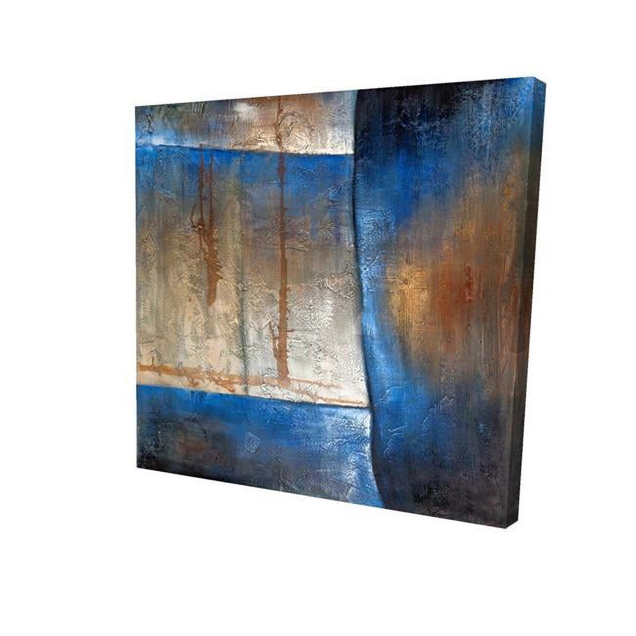 UPC 699767000059 product image for 2080-0808-AB13 8 x 8 in. Luminous Blue & Bronze Shape-Print on Canvas | upcitemdb.com
