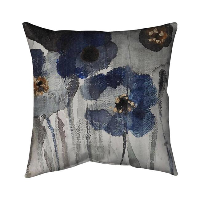 UPC 699767111960 product image for 5541-2020-FL96 20 x 20 in. Blue Blurry Flowers-Double Sided Print Indoor Pillow | upcitemdb.com