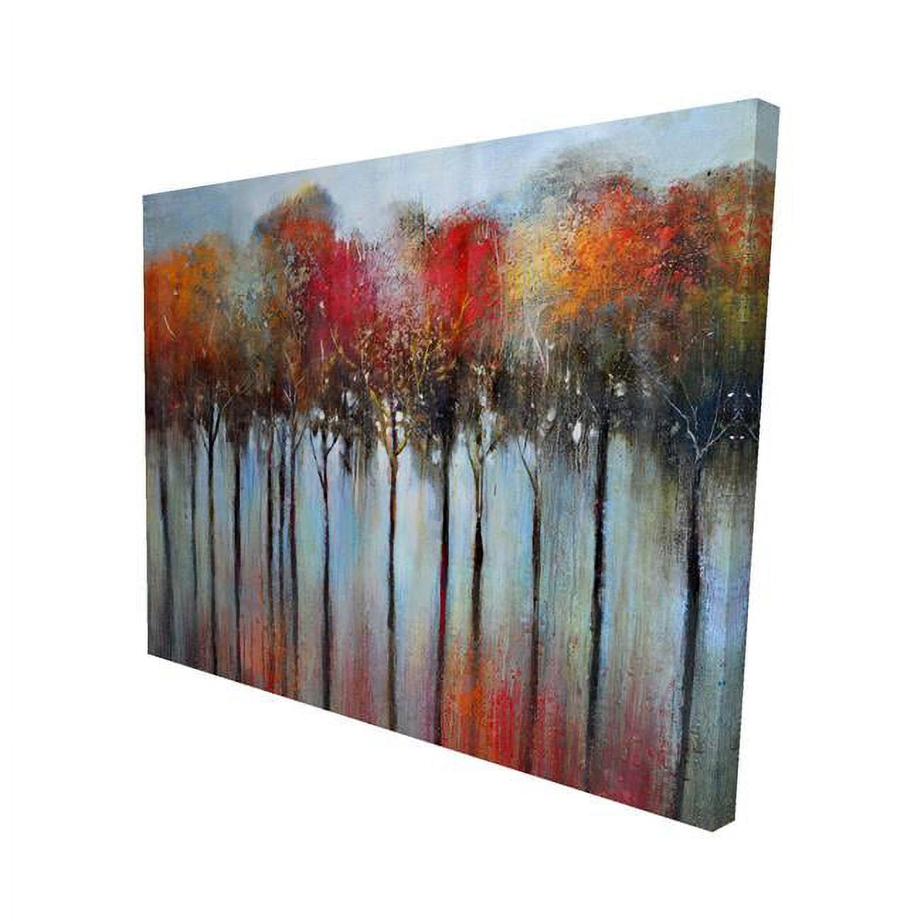 8 x 10 in. Abstract & Colorful Forest-Print on Canvas