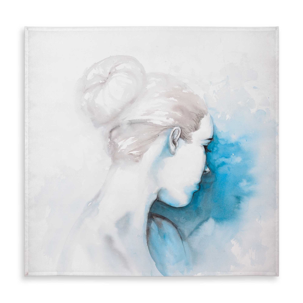 Picture of Begin Home Decor C1TC58582NKFOY 58 x 58 in. Watercolor Abstract Girl Tablecloth - Decor Indoor & Outdoor