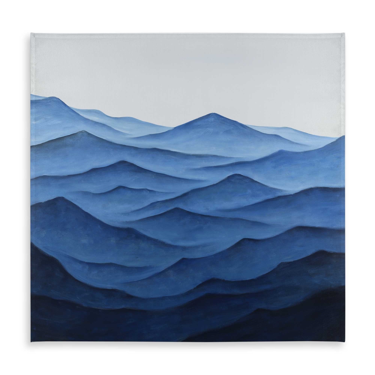Picture of Begin Home Decor C1TC5858HU99JM 58 x 58 in. Dark Calm Ocean Waves Tablecloth - Indoor & Outdoor Home Decor