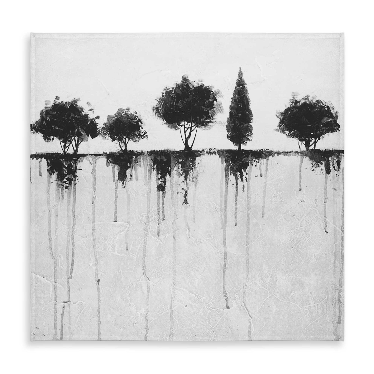 Picture of Begin Home Decor C1TC5858RN03C9 58 x 58 in. Abstract Black Trees Tablecloth - Indoor & Outdoor Home Decor