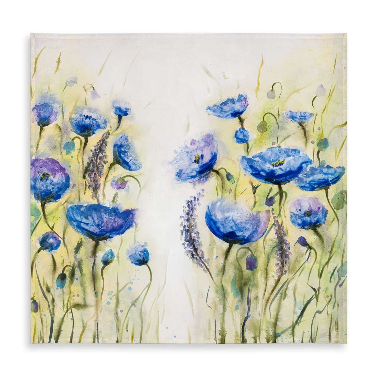 Picture of Begin Home Decor C1TC5858KRNFI9 58 x 58 in. Blue Garden - Contemporary Indoor & Outdoor Tablecloth