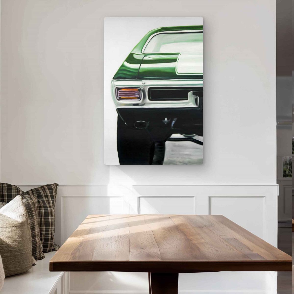 UPC 649543496972 product image for C1MP24367V9HFE 24 x 36 in. Classic Dark Green Car Wall Art - Hyperrealist Metal  | upcitemdb.com