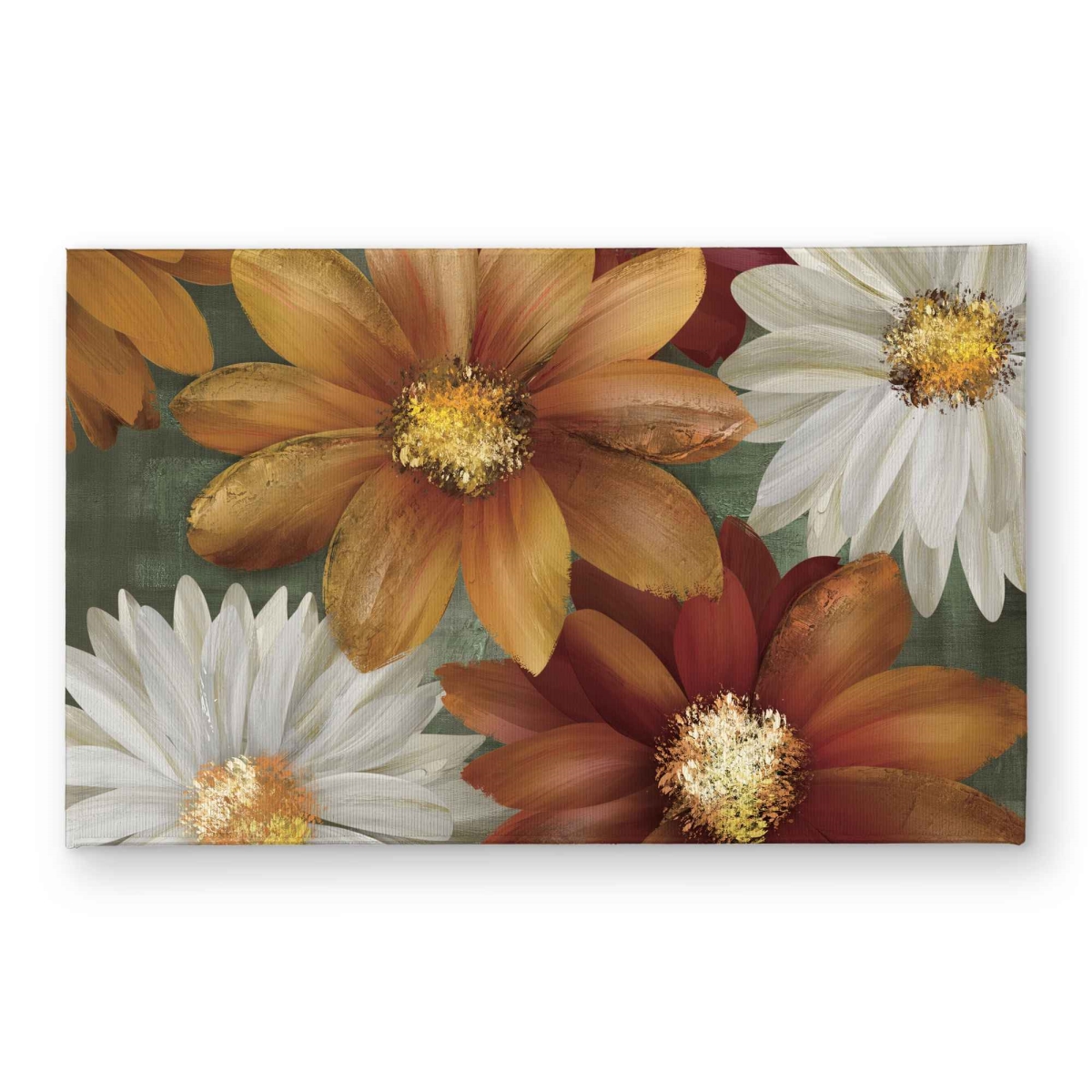 CODM2134PC1MPL 21 x 34 in. Fall Colors Flowers Door Mat - Living Room Floral Decor
