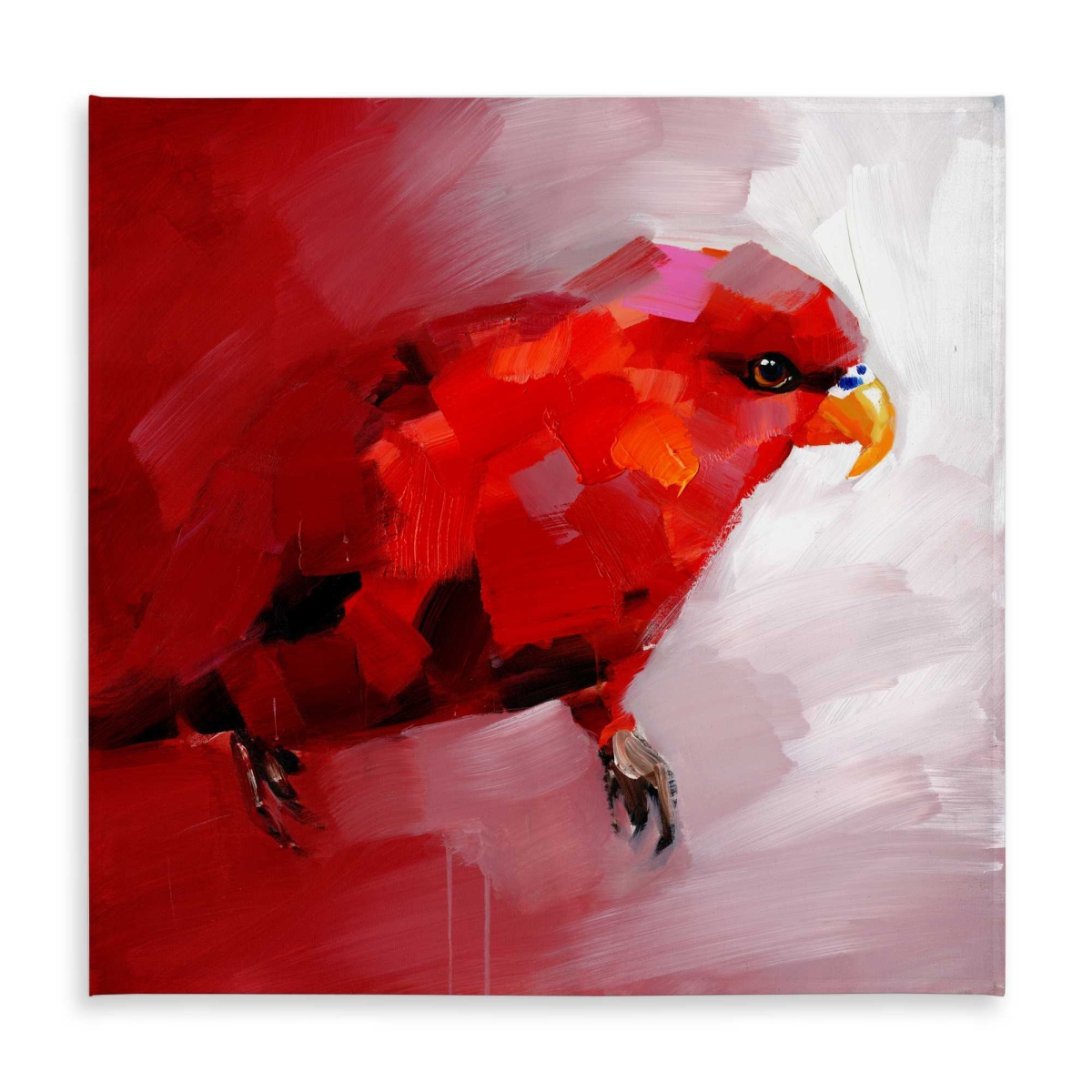 Picture of Begin Home Decor C1TC5858T0H652 58 x 58 in. Abstract Red Parrot Tablecloth - Indoor & Outdoor Home Decor