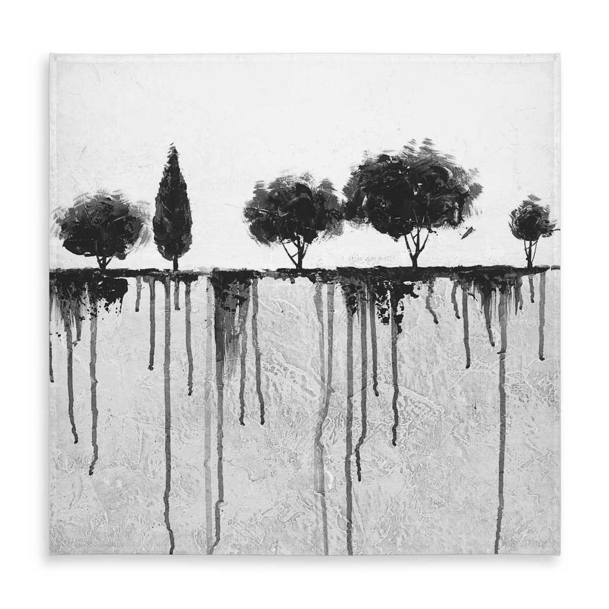 Picture of Begin Home Decor C1TC58584C2RKK 58 x 58 in. Ink Bleeding Trees Tablecloth - Indoor & Outdoor Home Decor