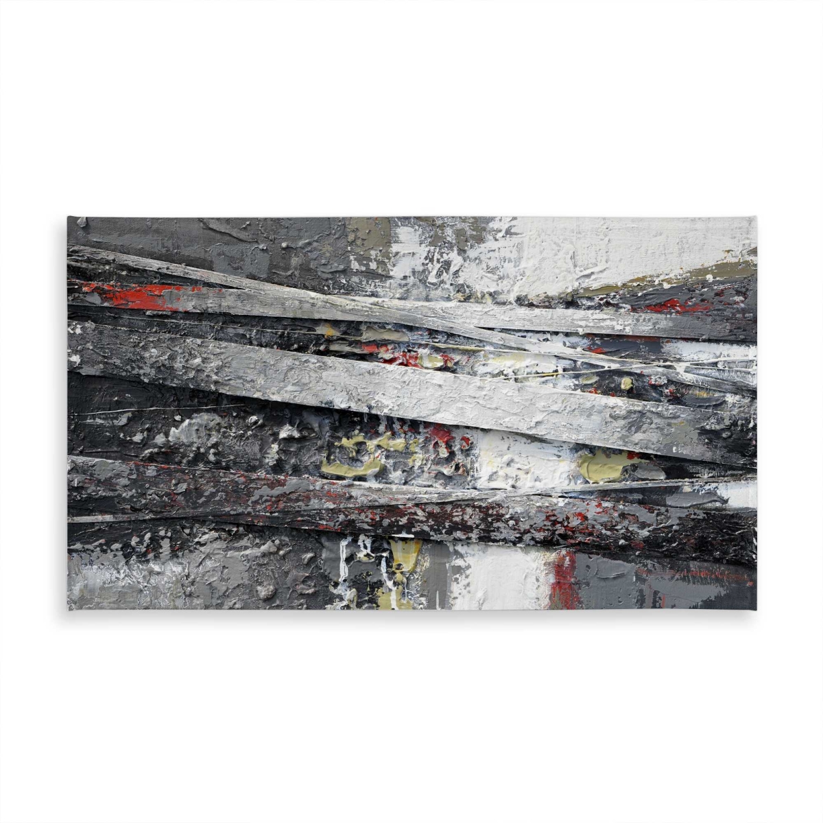 Picture of Begin Home Decor C1TCLRGEWZWCXS 58 x 102 in. Industrial & Texturized Abstract Stripes Tablecloth - Modern