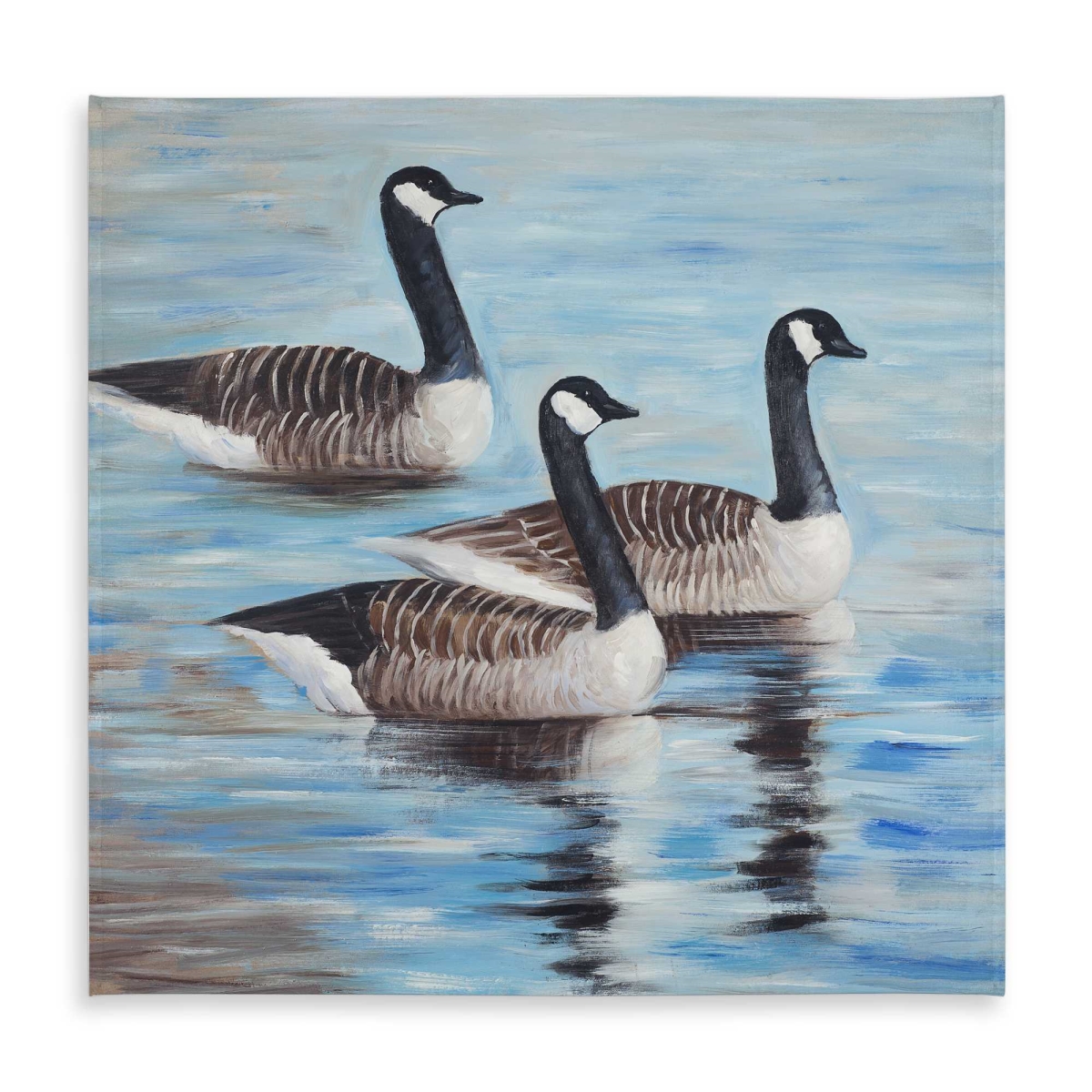Picture of Begin Home Decor C1TC5858ER6TR8 58 x 58 in. Canada Geese in Water Tablecloth - Wildlife Home Decor