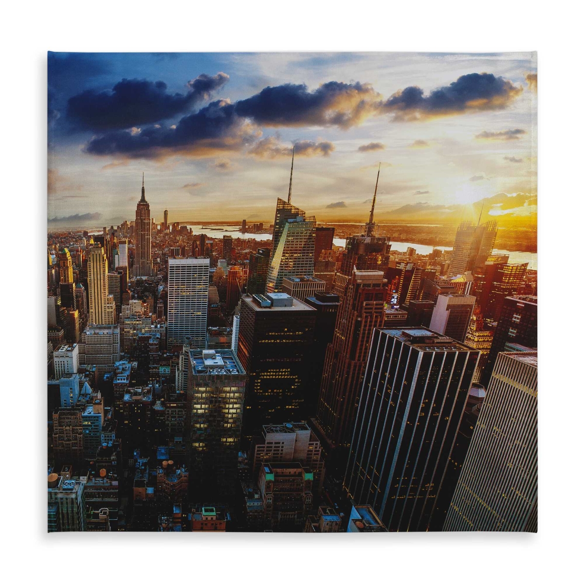 Picture of Begin Home Decor C1TC58587QSNI6 58 x 58 in. City of York by Dawn Tablecloth - Indoor & Outdoor Decor