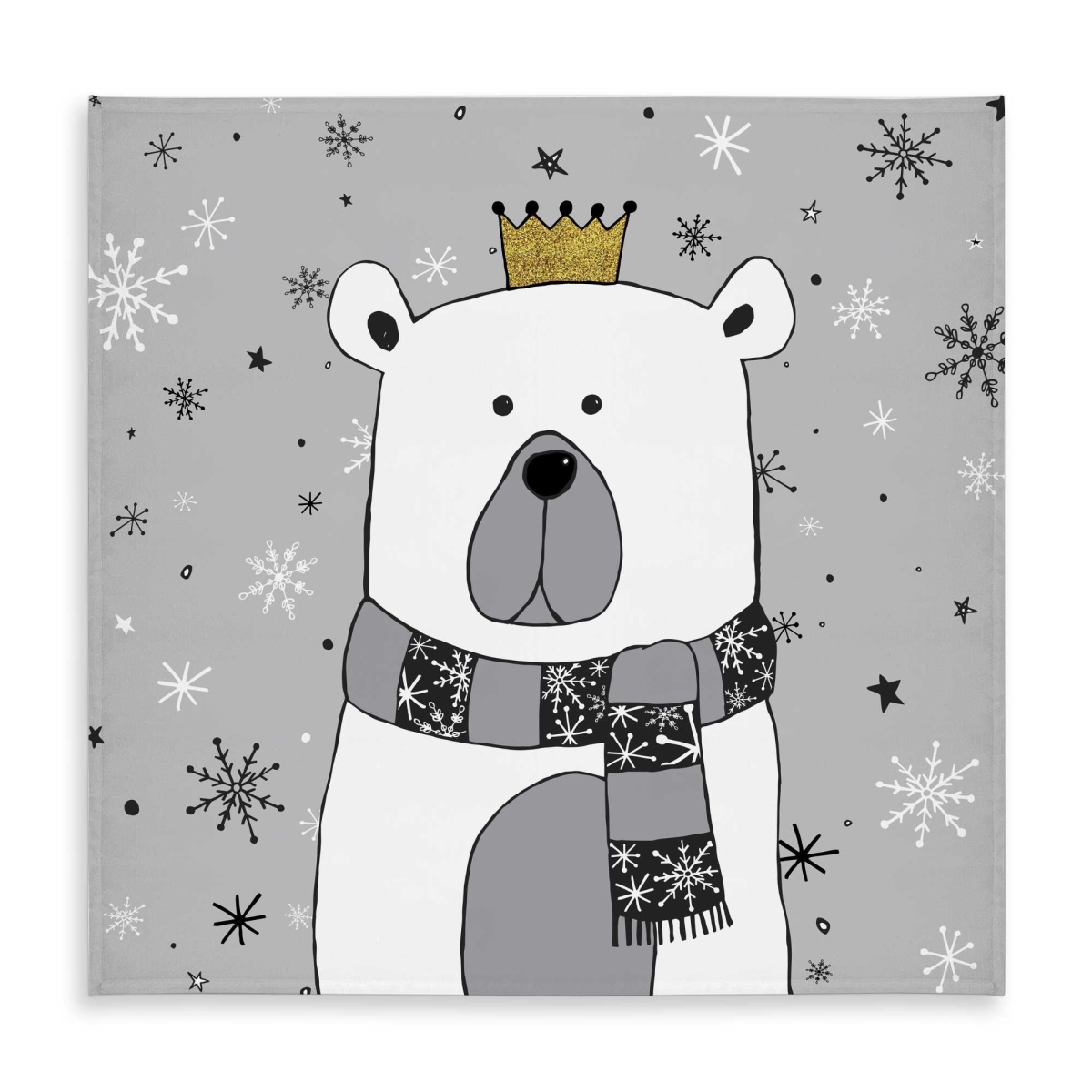 Picture of Begin Home Decor C1TC5858J90MCE 58 x 58 in. Beautiful Bear Tablecloth - Illustrative Indoor & Outdoor