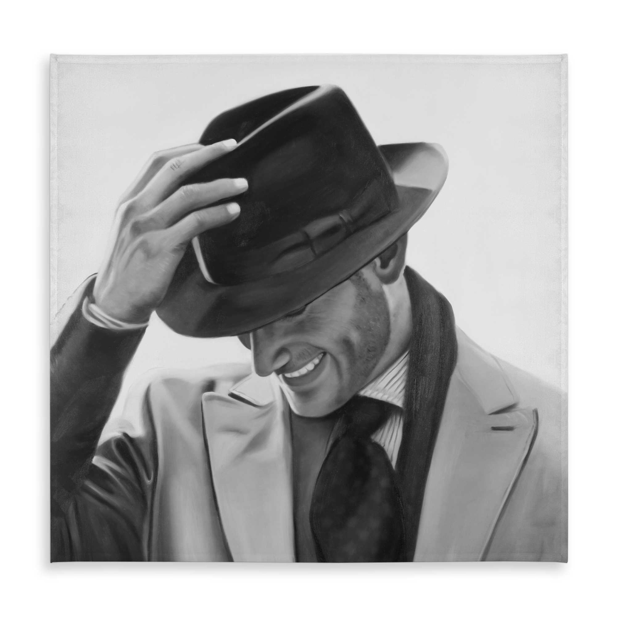 Picture of Begin Home Decor C1TC58586SD1BA 58 x 58 in. Well-Dressed Man Tablecloth - Stylish Indoor & Outdoor Decor