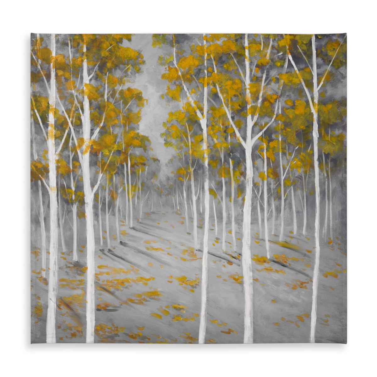 Picture of Begin Home Decor C1TC585890RZ28 58 x 58 in. Birch Forest Gray Contemporary Tablecloth - Indoor & Outdoor