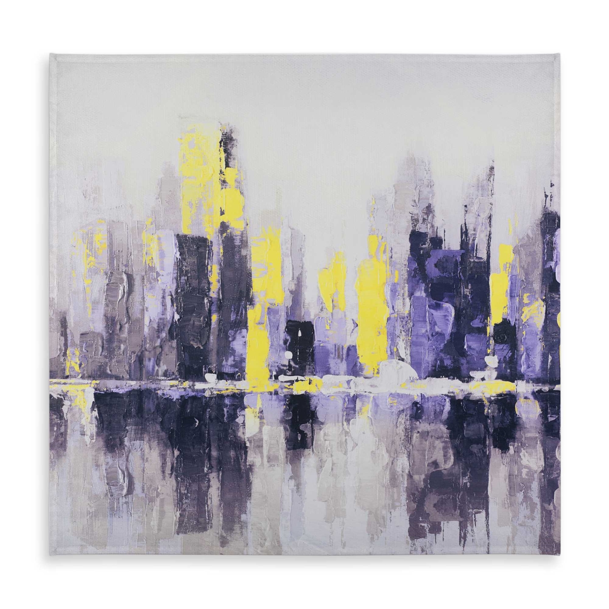 Picture of Begin Home Decor C1TC5858AFNWJ9 58 x 58 in. Abstract & Blurry Cityscape Tablecloth - Indoor & Outdoor