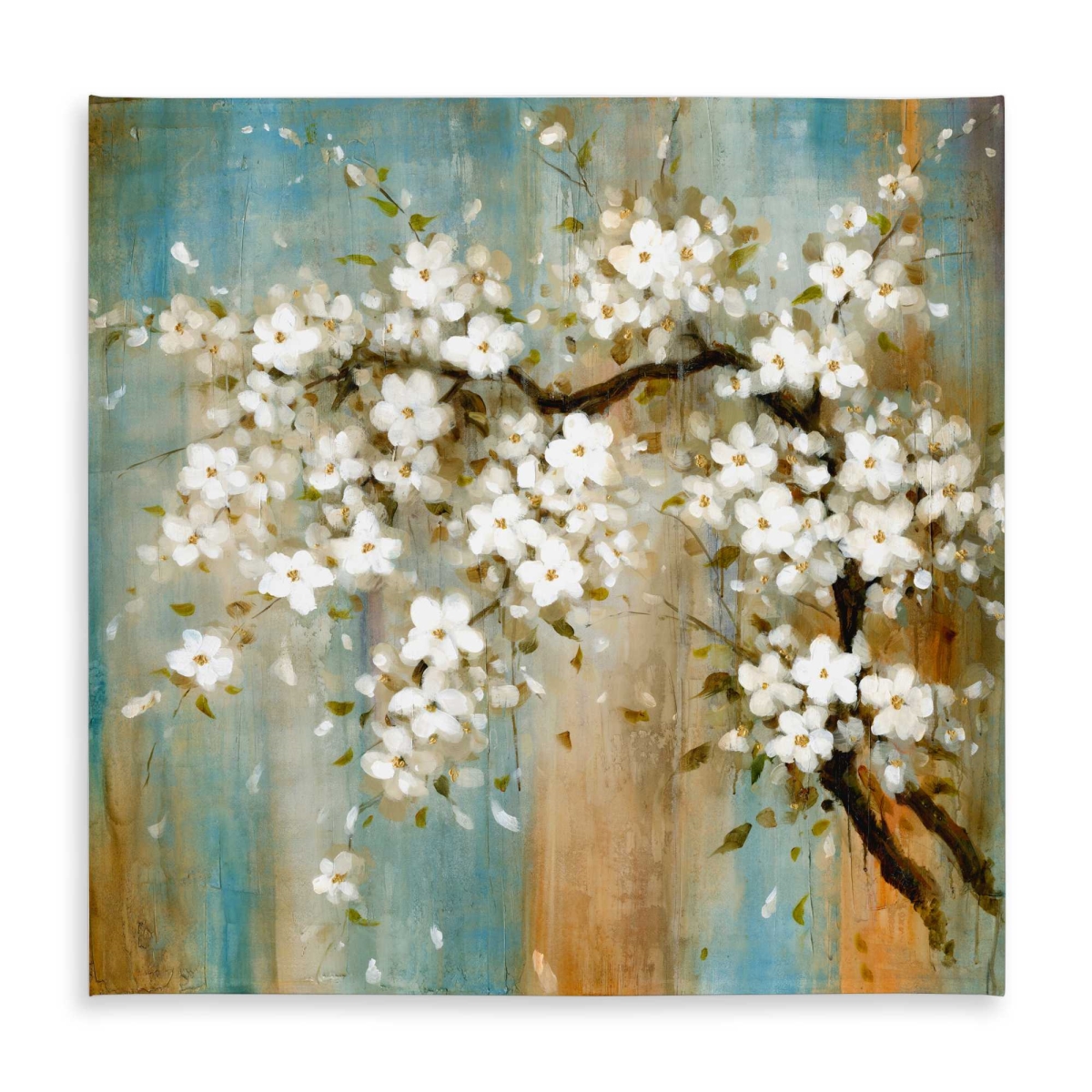 Picture of Begin Home Decor C1TC5858EFX68C 58 x 58 in. Relaxing Cherry Blossoms Tablecloth - Indoor & Outdoor Decor