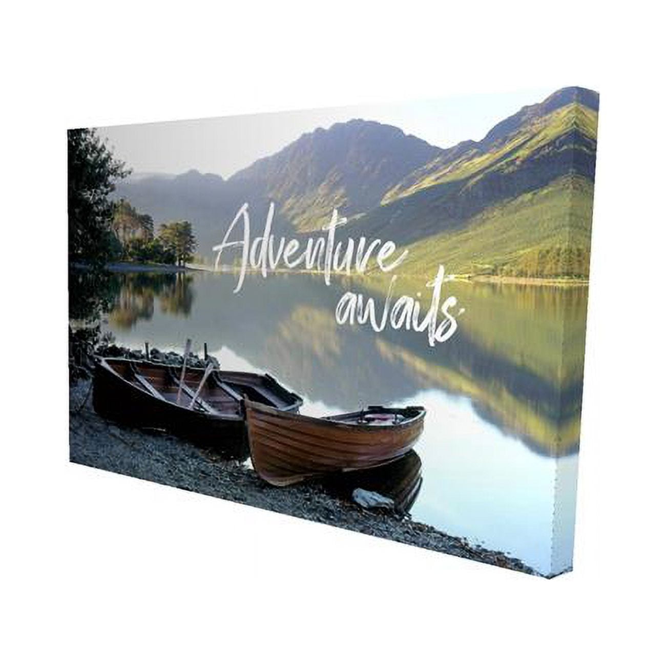 12 x 18 in. Adventure Awaits-Print on Canvas