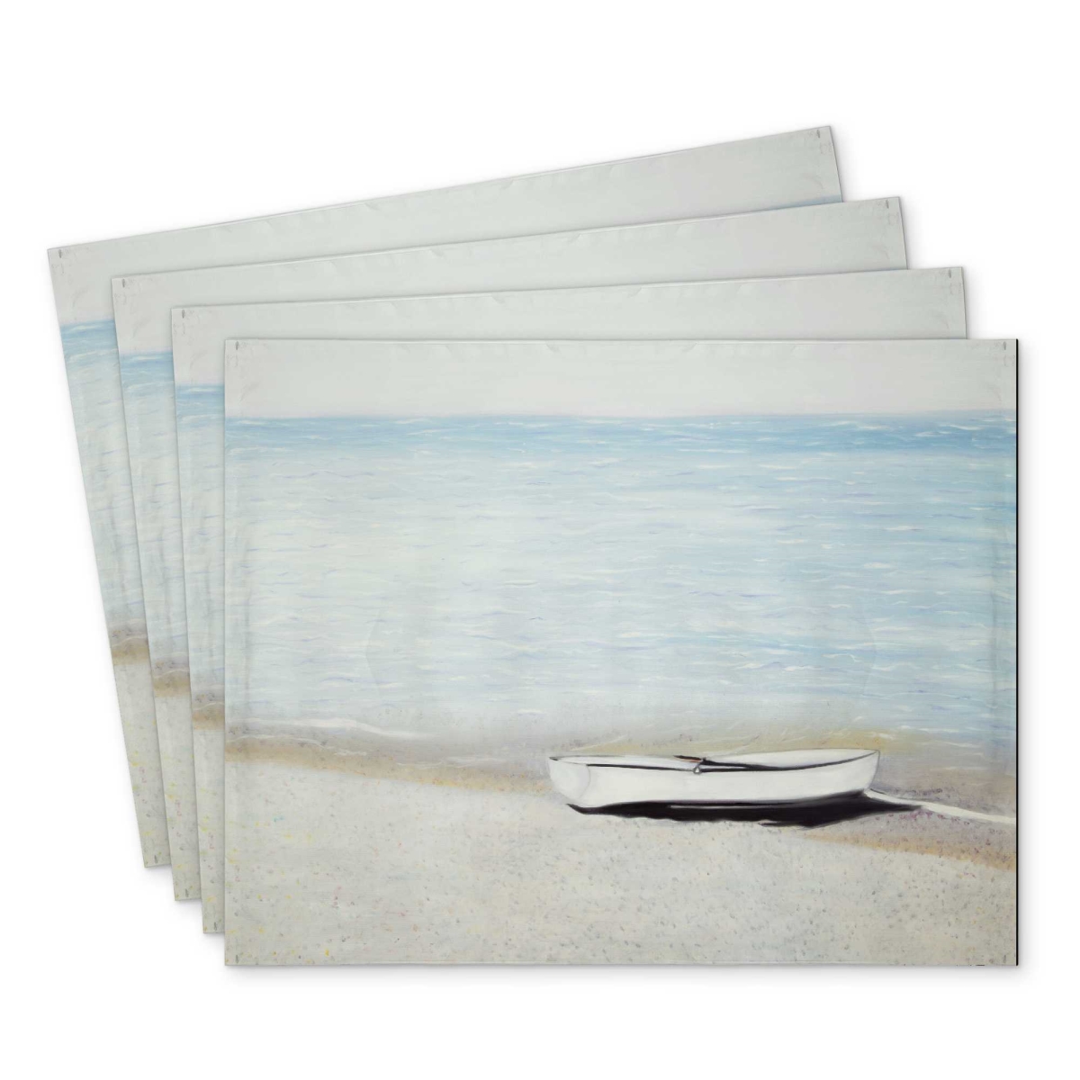 Picture of Begin Home Decor C4PP1418WZ291H 14 x 18 in. Along The Sea Polyester Placemat - Stylish Home Decor - Set of 4