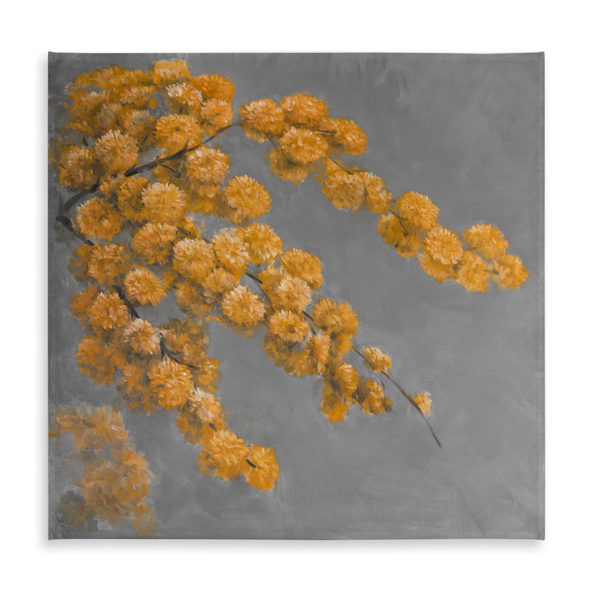 Picture of Begin Home Decor C1TC58581GOX21 58 x 58 in. Golden Wattle Plant Tablecloth - Contemporary Floral Decor