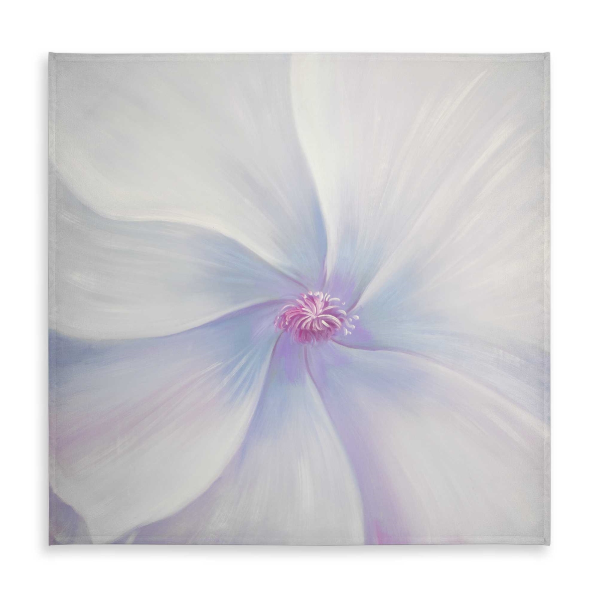 Picture of Begin Home Decor C1TC5858UNY8WC 58 x 58 in. Petals Gray Bathroom Tablecloth - Indoor & Outdoor Home Decor