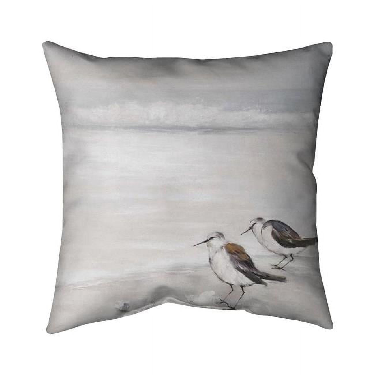 UPC 748702413215 product image for 18 x 18 in. Two Sandpipiers Birds-Double Sided Print Outdoor Pillow Cover | upcitemdb.com
