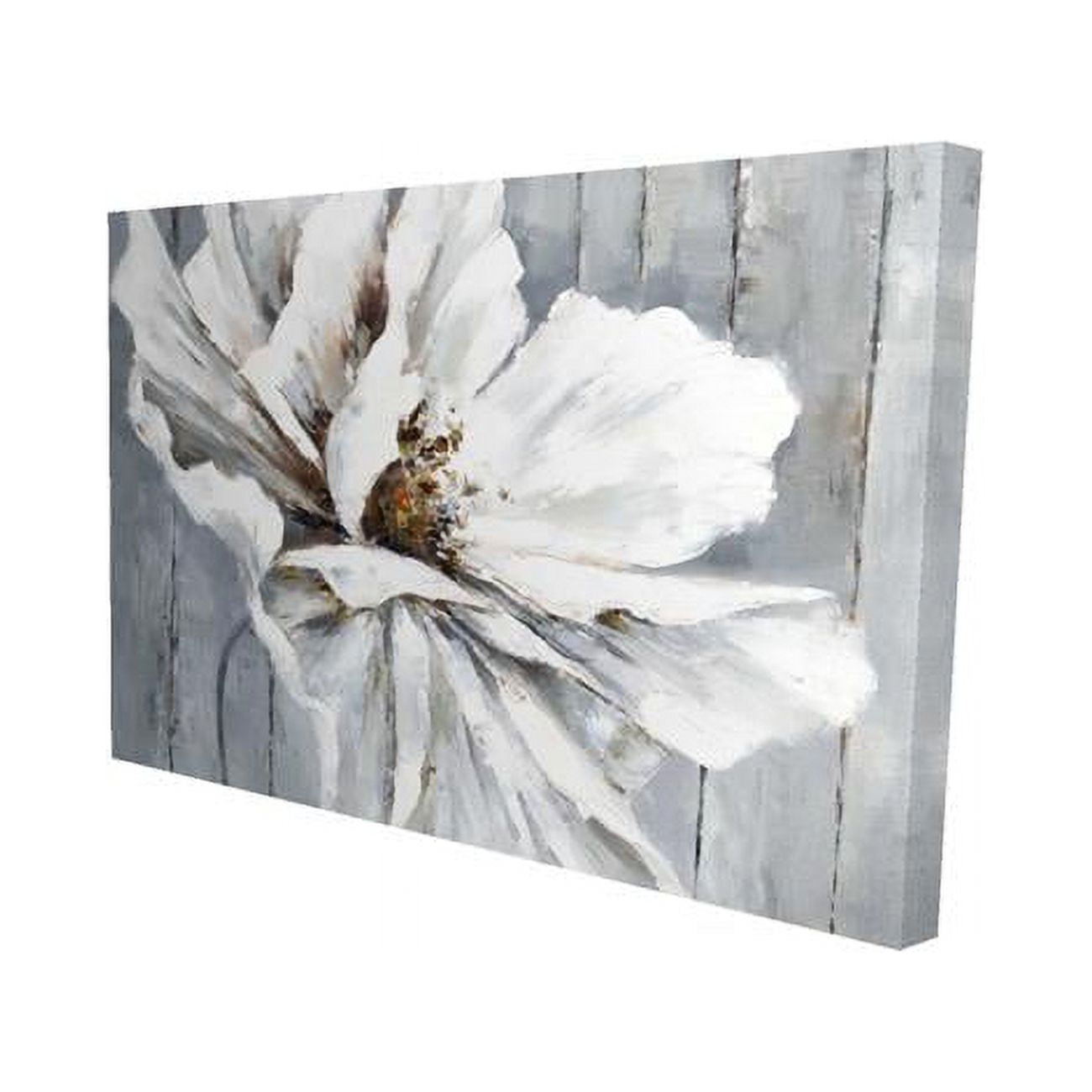 2080-2030-FL91 20 x 30 in. Flower on Wood-Print on Canvas