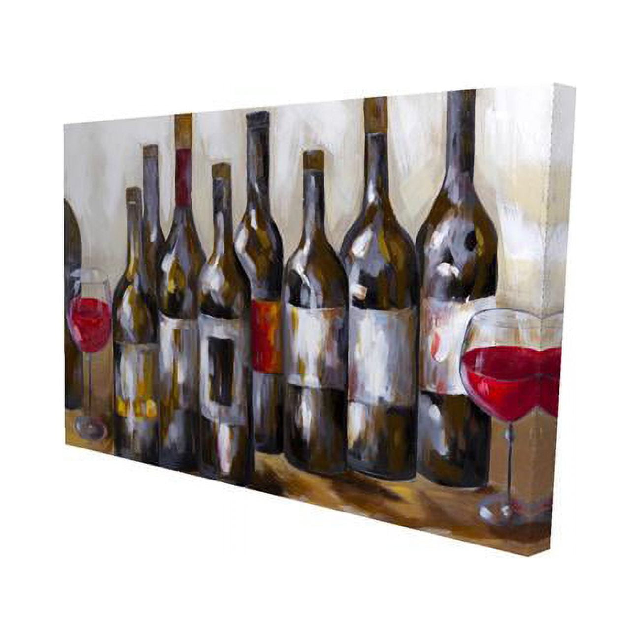 UPC 699767017675 product image for 2080-1218-GA34 12 x 18 in. Red Wine Bottles-Print on Canvas | upcitemdb.com
