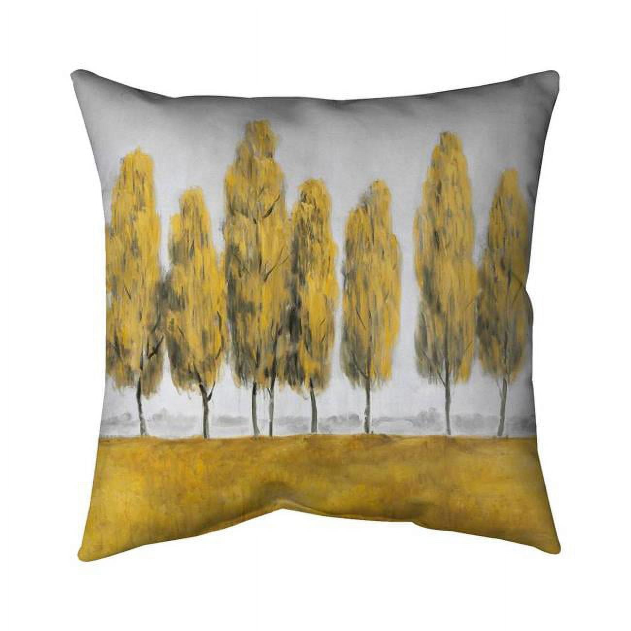 UPC 699767242572 product image for 5543-1818-LA80 18 x 18 in. Abstract Yellow Trees-Double Sided Print Indoor Pillo | upcitemdb.com