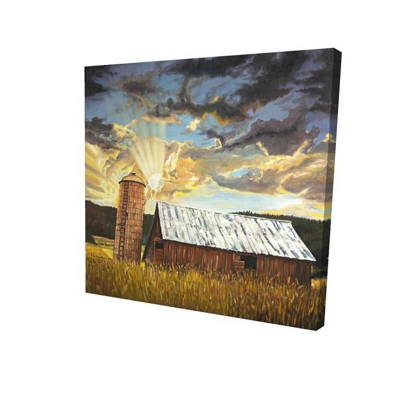 2080-3232-LA179 32 x 32 in. Hay Barn-Print on Canvas