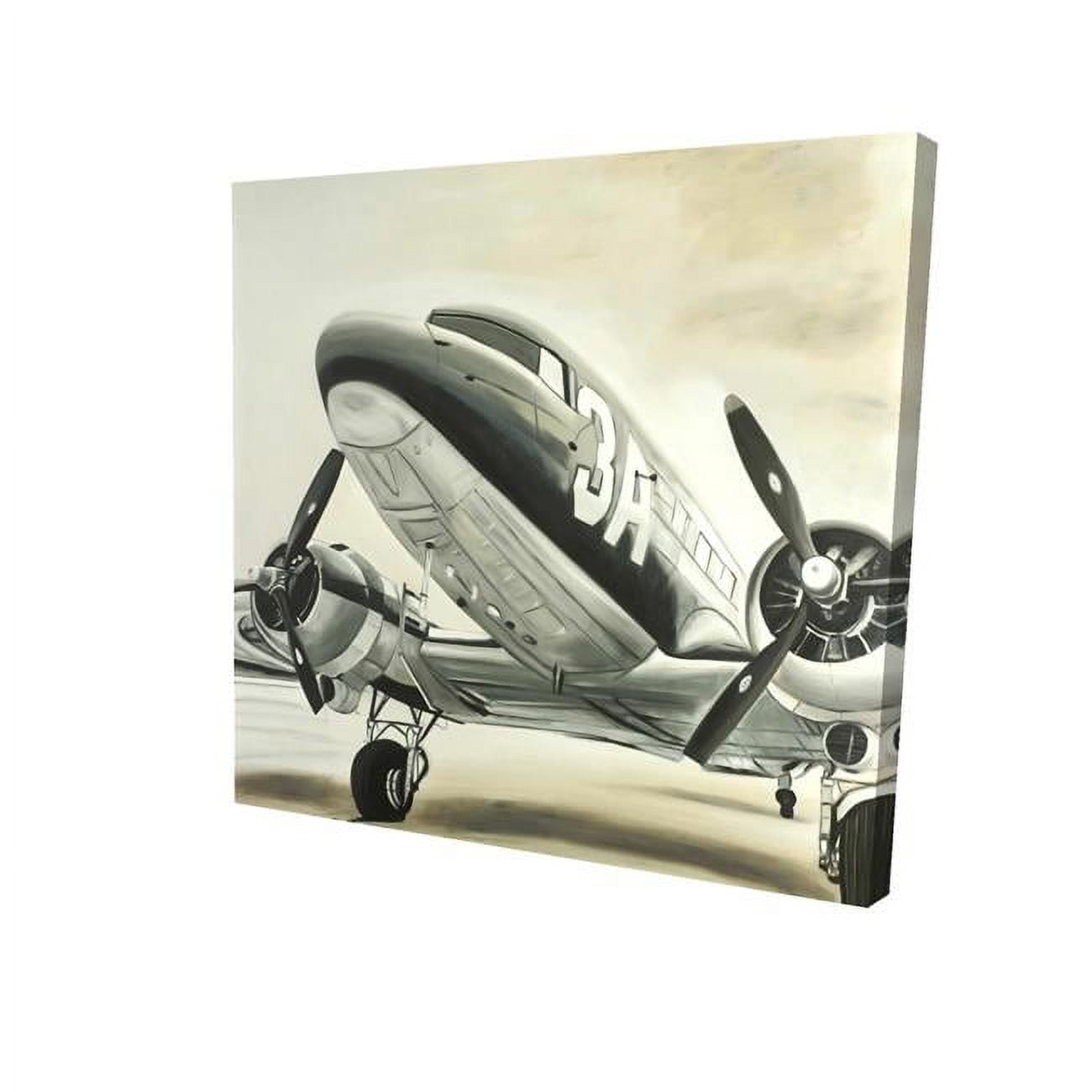 12 x 12 in. Vintage Airplane-Print on Canvas