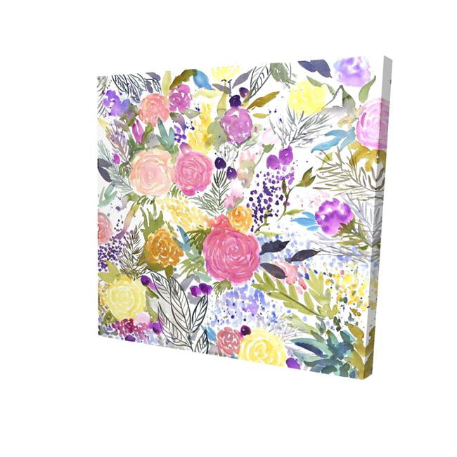 16 x 16 in. Bundle of Flowers-Print on Canvas