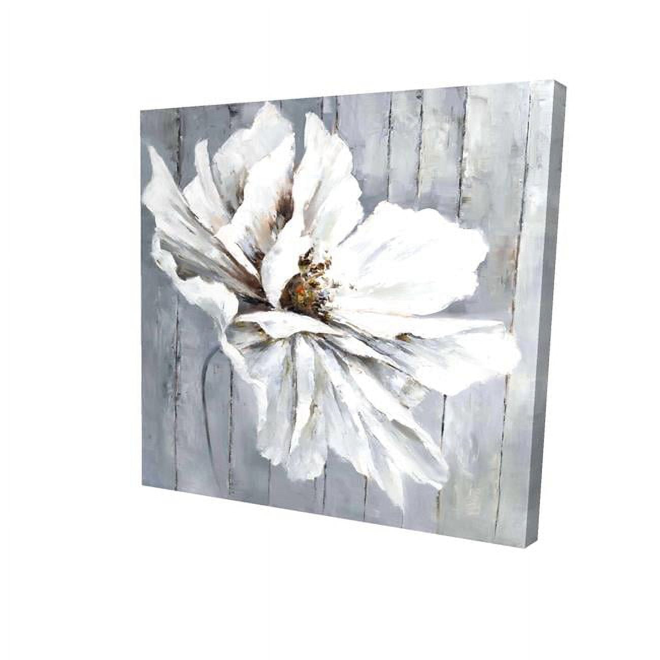 2080-1616-FL91 16 x 16 in. Flower on Wood-Print on Canvas