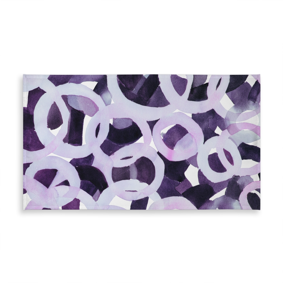 Picture of Begin Home Decor C1TCLRGELZHSJS 58 x 102 in. Abstract Purple Circles Tablecloth - Indoor & Outdoor Decor