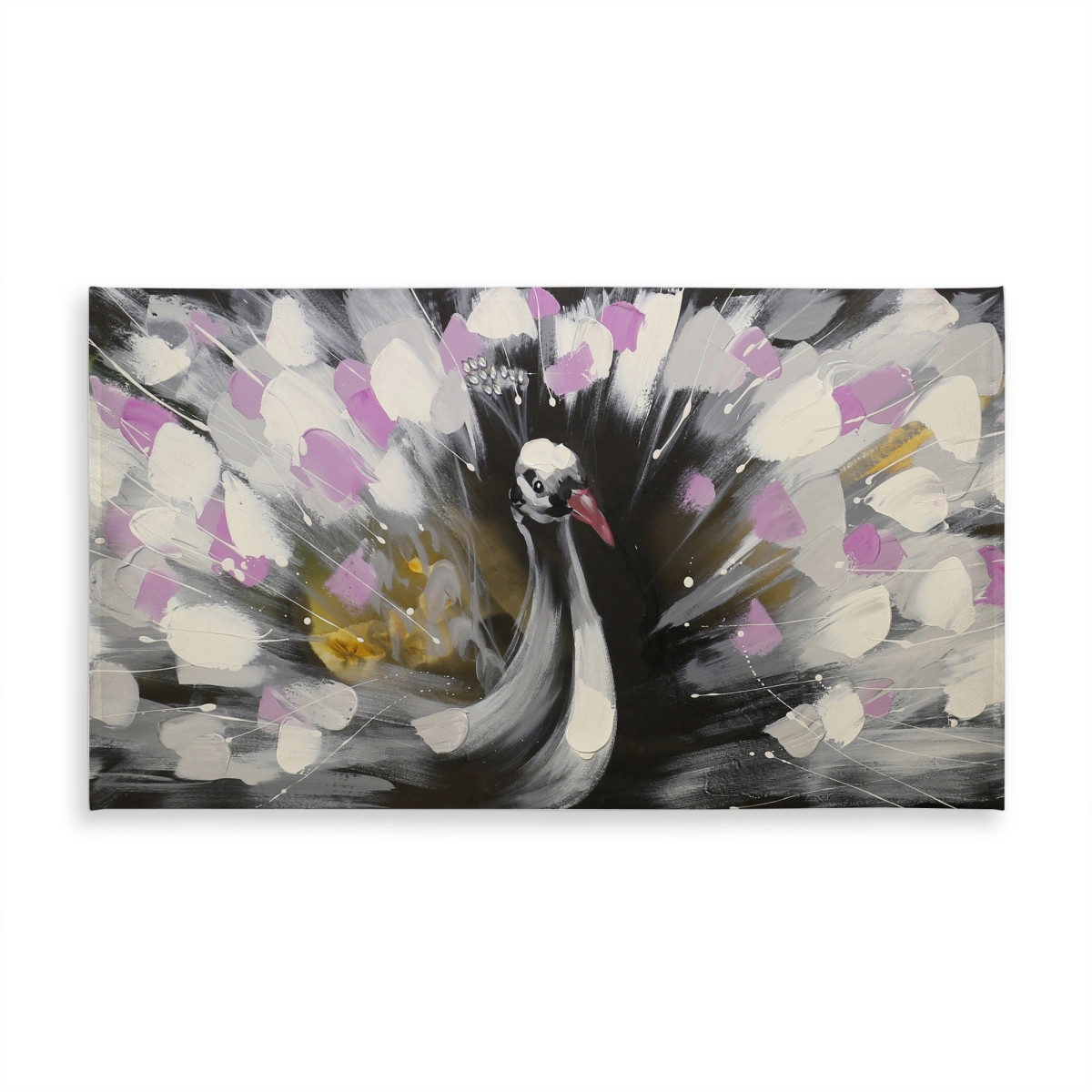 Picture of Begin Home Decor C1TCLRGEYSD62J 58 x 102 in. Beautiful Peacock Tablecloth - Indoor & Outdoor Home Decor