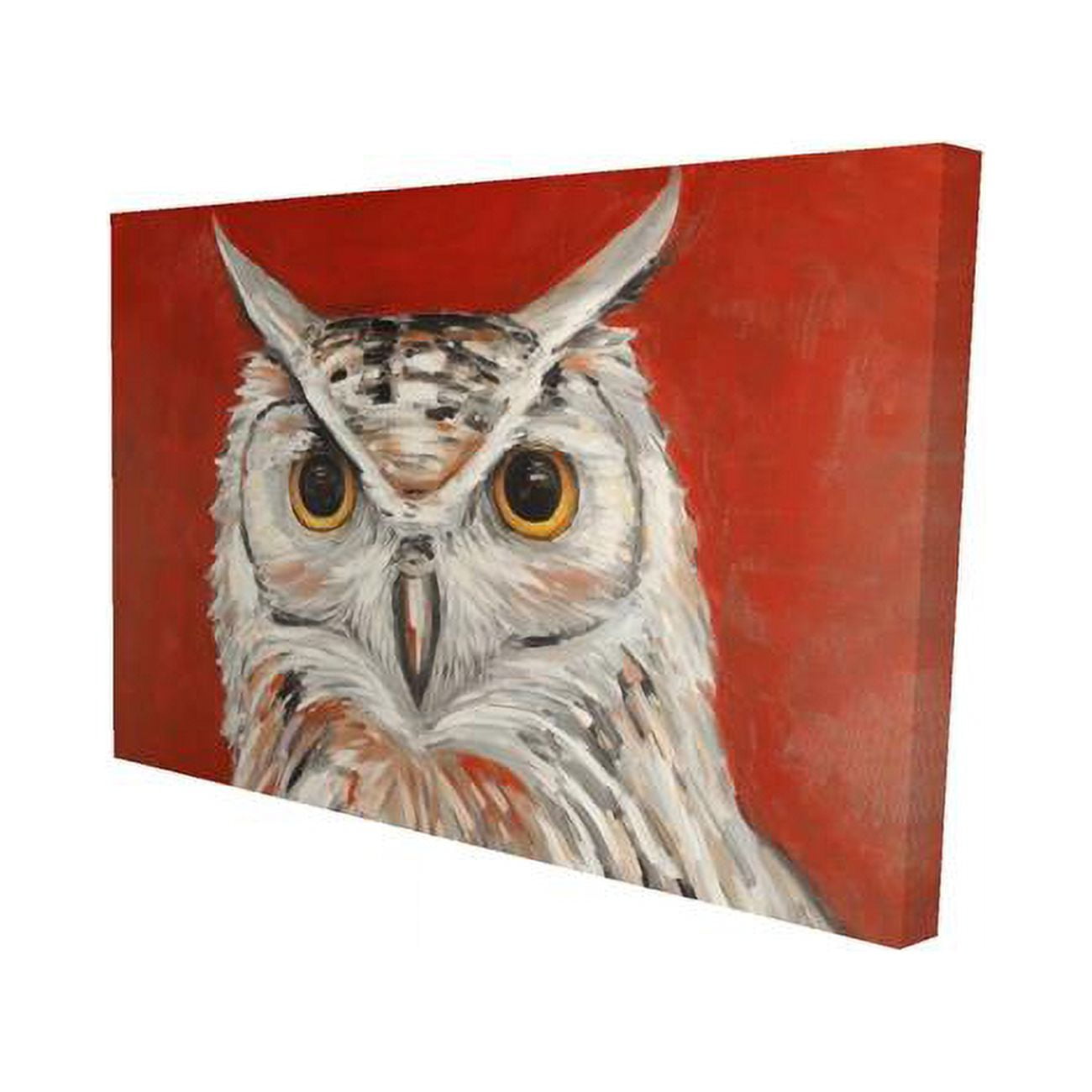 20 x 30 in. Colorful Eagle Owl-Print on Canvas