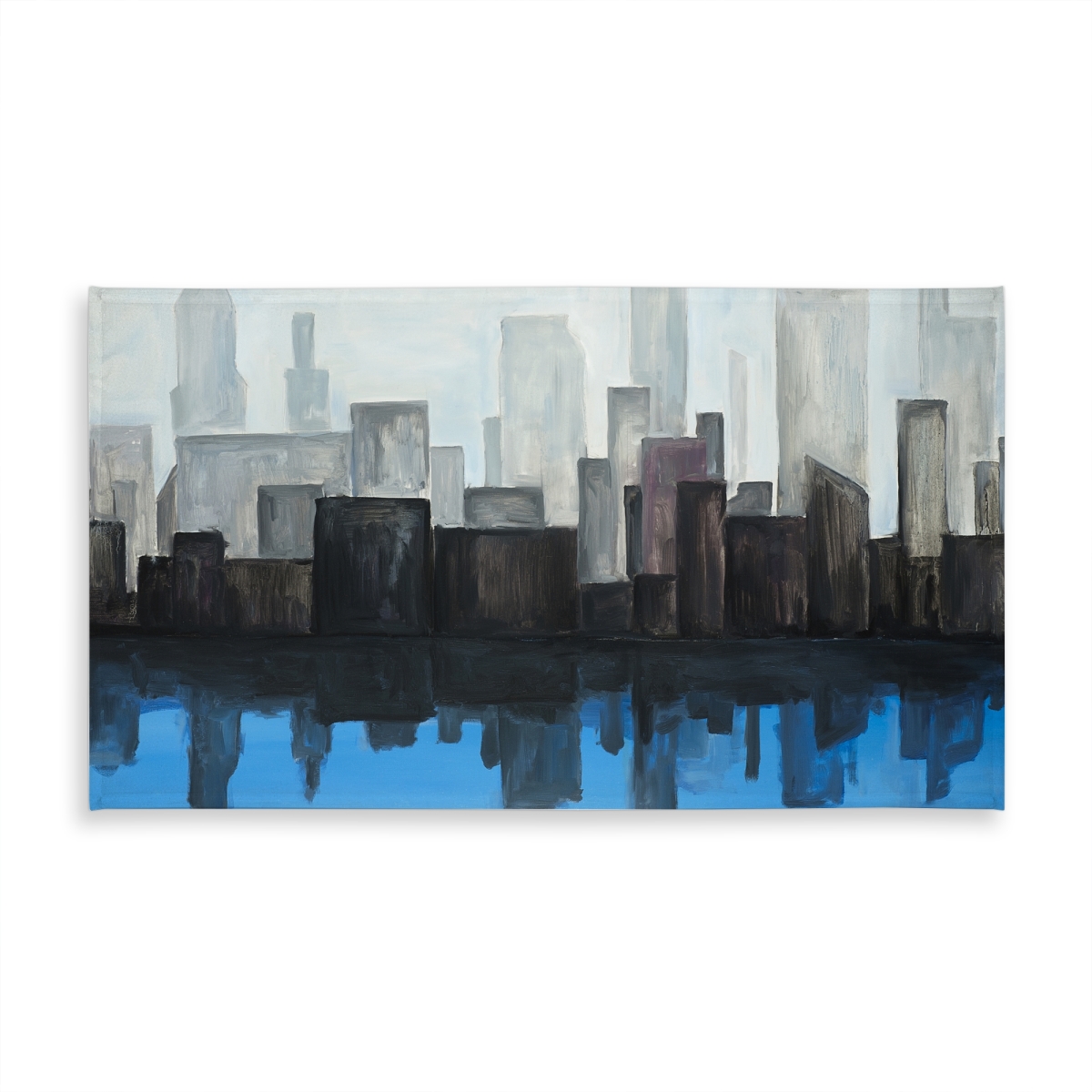 Picture of Begin Home Decor C1TCLRGELQMUGO 58 x 102 in. Blue City View Tablecloth - Indoor & Outdoor Home Decor