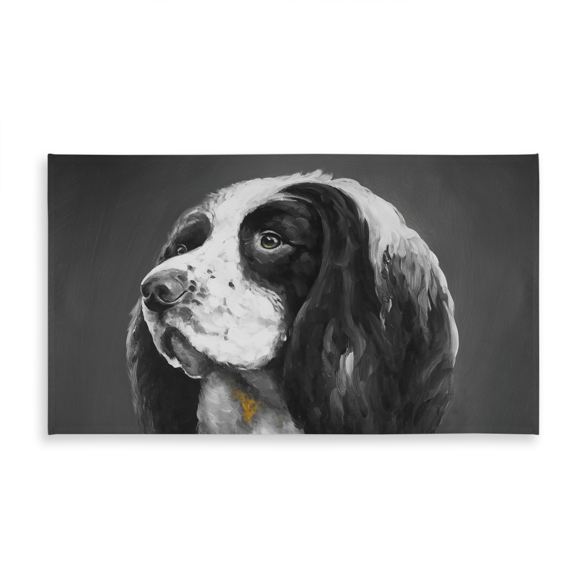 Picture of Begin Home Decor C1TCLRGEWXFLFT 58 x 102 in. Gray Pets Tablecloth - English Springer Spaniel - Indoor & Outdoor