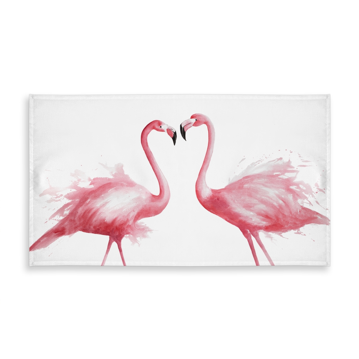 Picture of Begin Home Decor C1TCLRGESRH  58 x 102 in. Pink Flamingo Watercolor Tablecloth - Indoor & Outdoor Home Decor