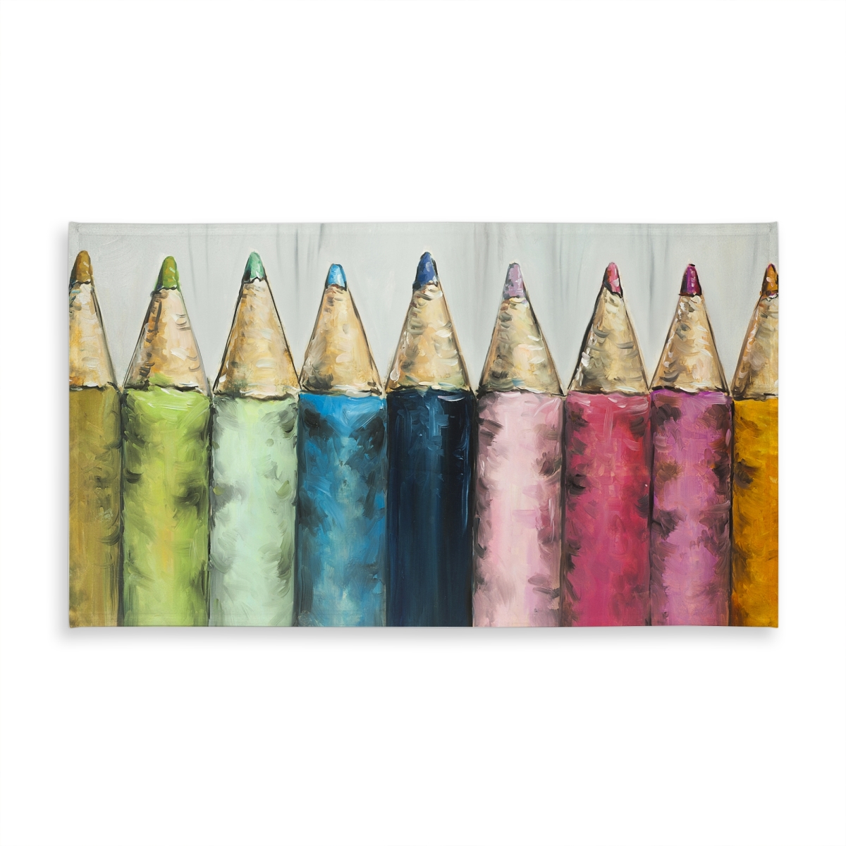Picture of Begin Home Decor C1TCLRGEVSOBR1 58 x 102 in. Coloring Pencils Tablecloth - Indoor & Outdoor Home Decor
